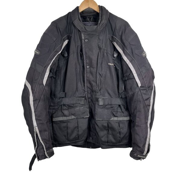 Tourmaster Mens Black Epic Transition Motorcycle Jacket Sz XXL - Picture 1 of 16